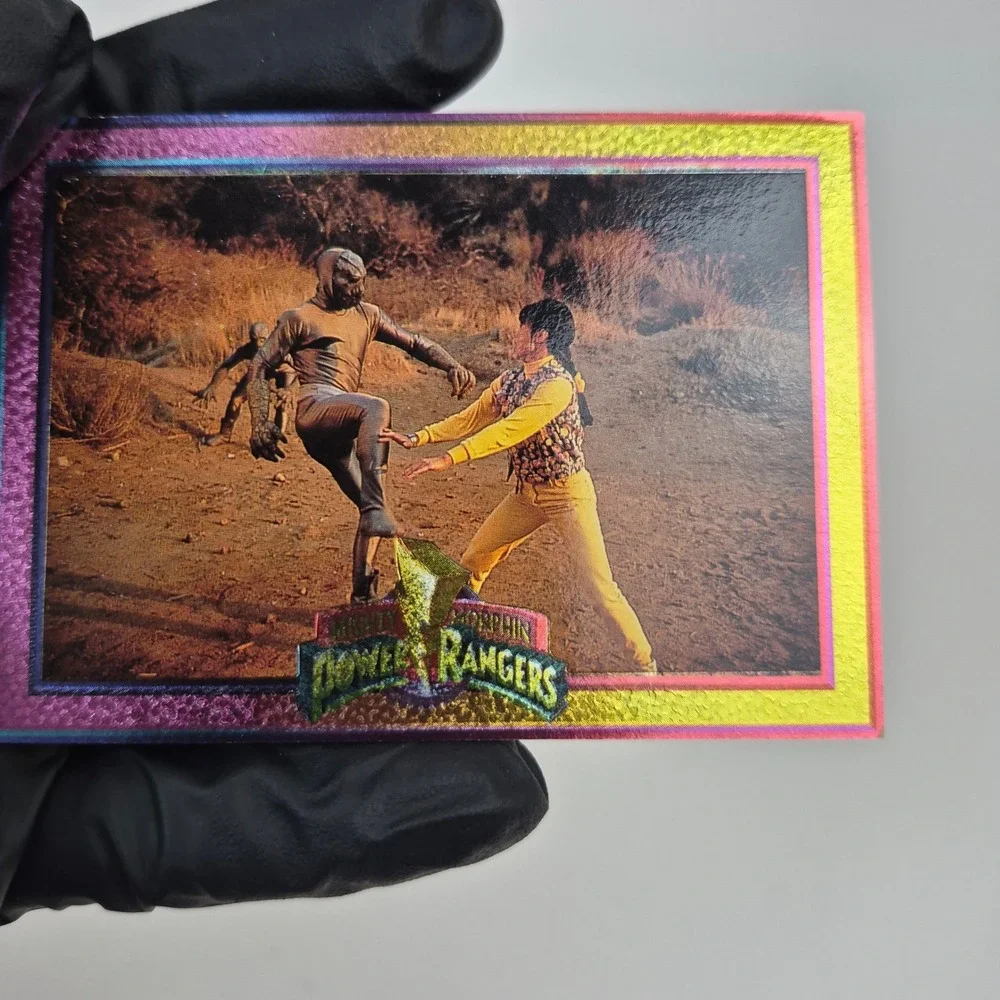 1994 Power Rangers Season 1 Foil Cards #54 Power Block & #63 Dinozord Lot of 2